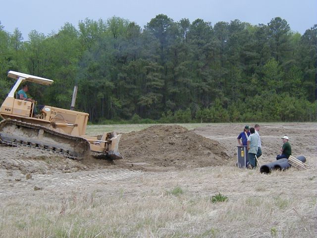 Fields during the earth work